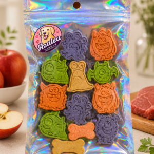 Galletas de carne, miel y manzana